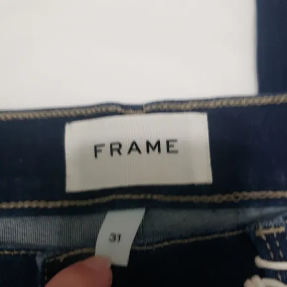 NWT Frame Le High Skinny Crop Dark Denim Jeans
