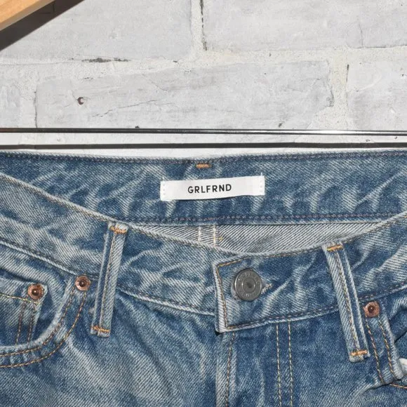 NWT! GRLFRND Karolina High Rise Skinny Petite Super Distressed Ripped Jeans
