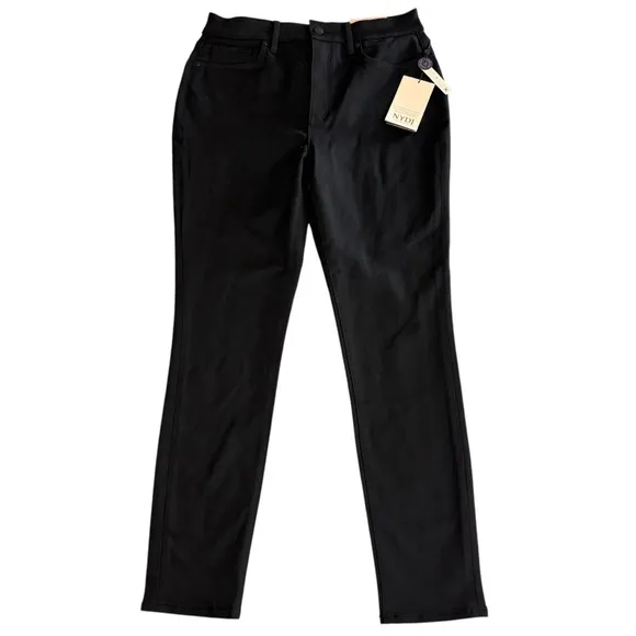 NYDJ Ami Skinny High Rise Denim Lift Tuck Jeans in Black Size 8 NEW NWT