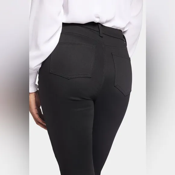 NYDJ Ami Skinny High Rise Denim Lift Tuck Jeans in Black Size 8 NEW NWT