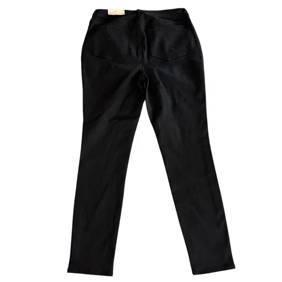 NYDJ Ami Skinny High Rise Denim Lift Tuck Jeans in Black Size 8 NEW NWT