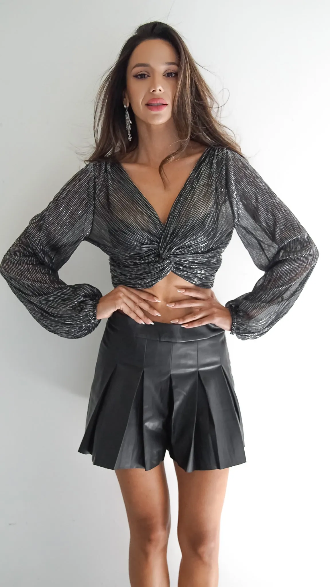 Ondine Cropped Longsleeve Top