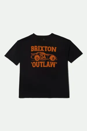 Outlaw Oversized Boyfriend T-Shirt - Black