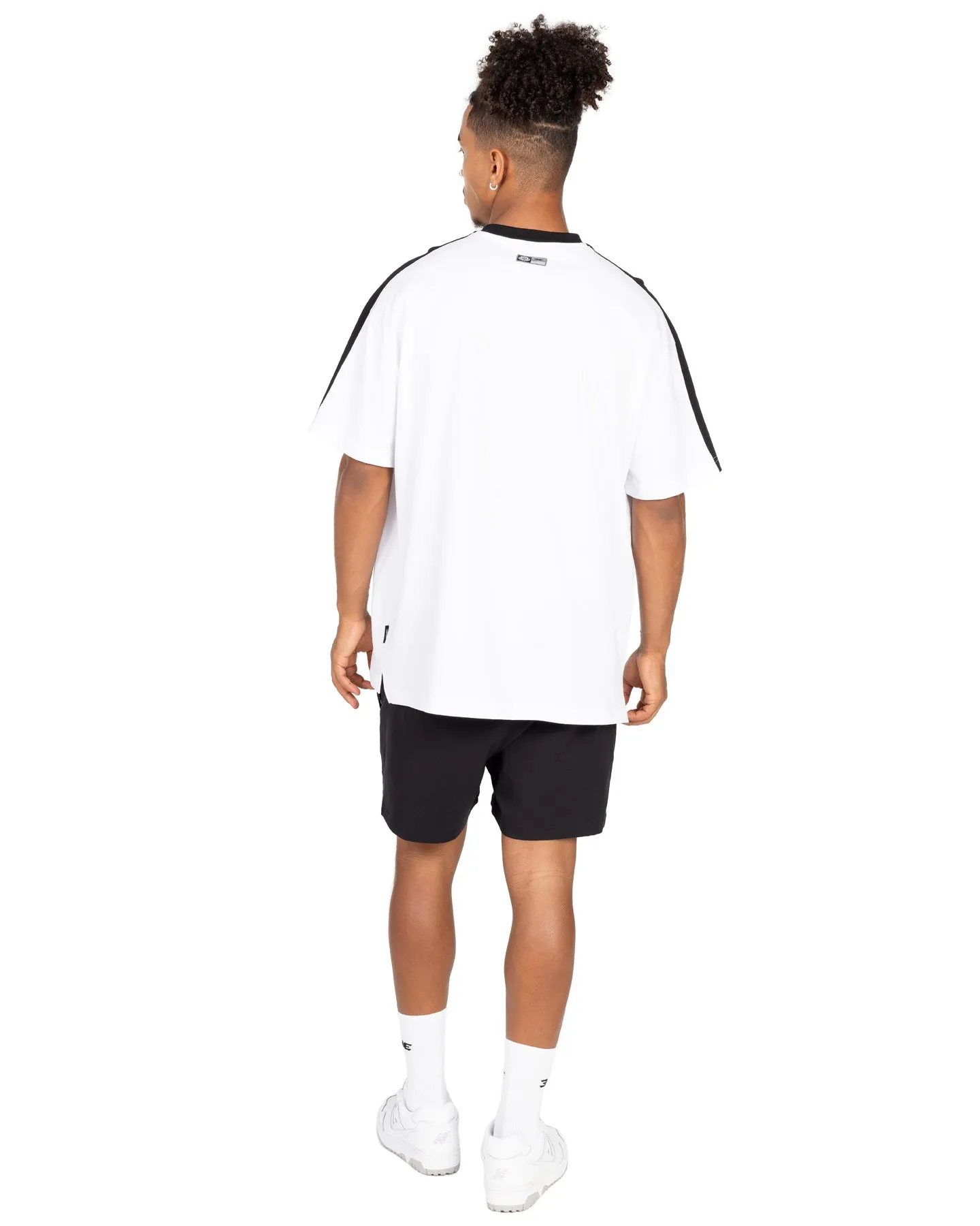 Oversized Panel Tee - White