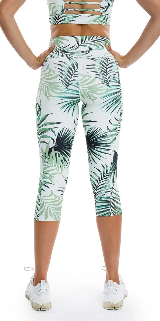 Palm Springs Body Luxe Capri Leggings with Pocket