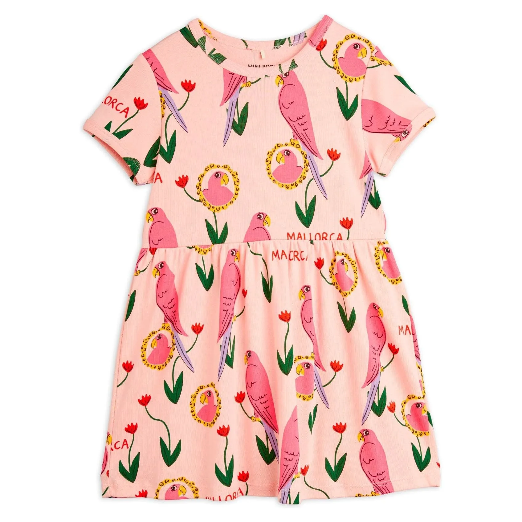 Parrots Aop Ss Dress