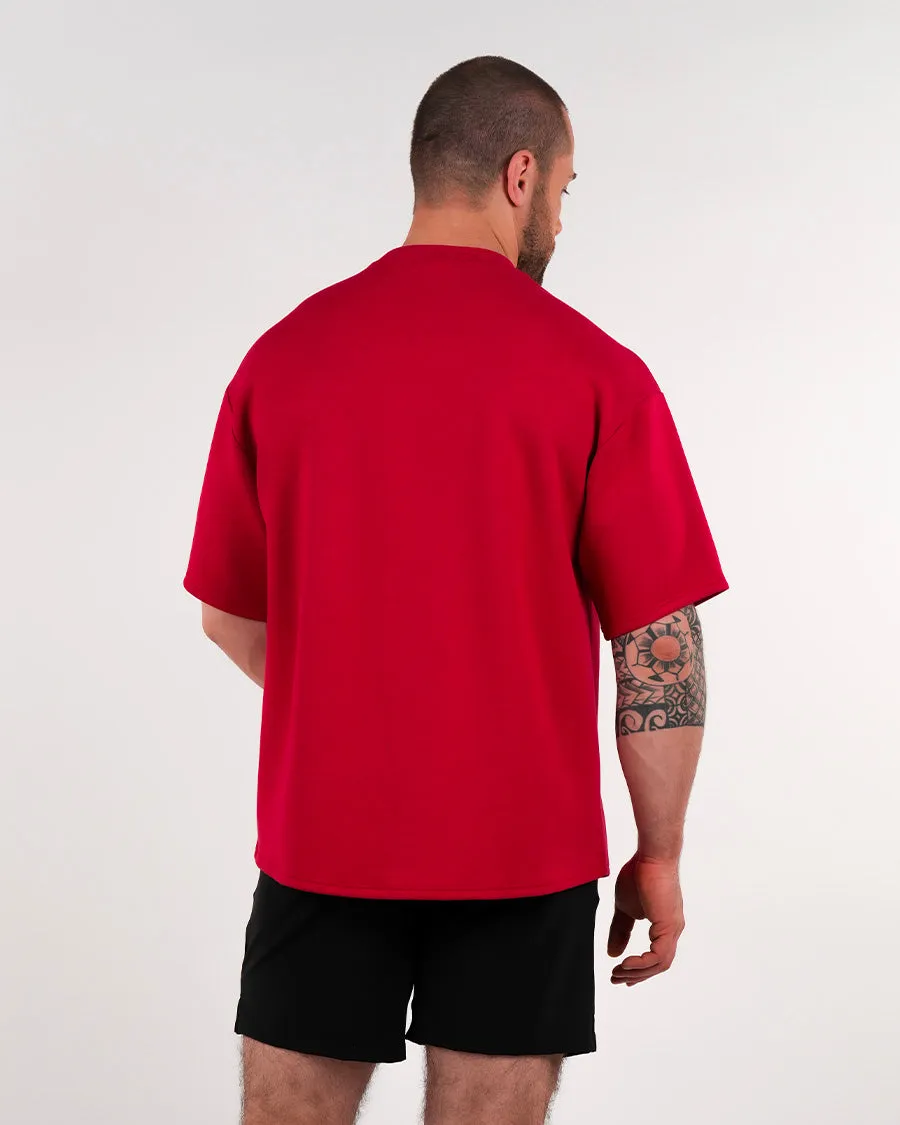 Partner Matching set - oversized T-shirts Carmine