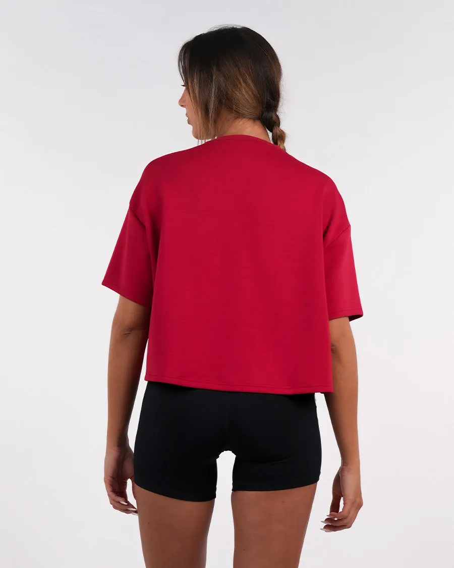 Partner Matching set - oversized T-shirts Carmine