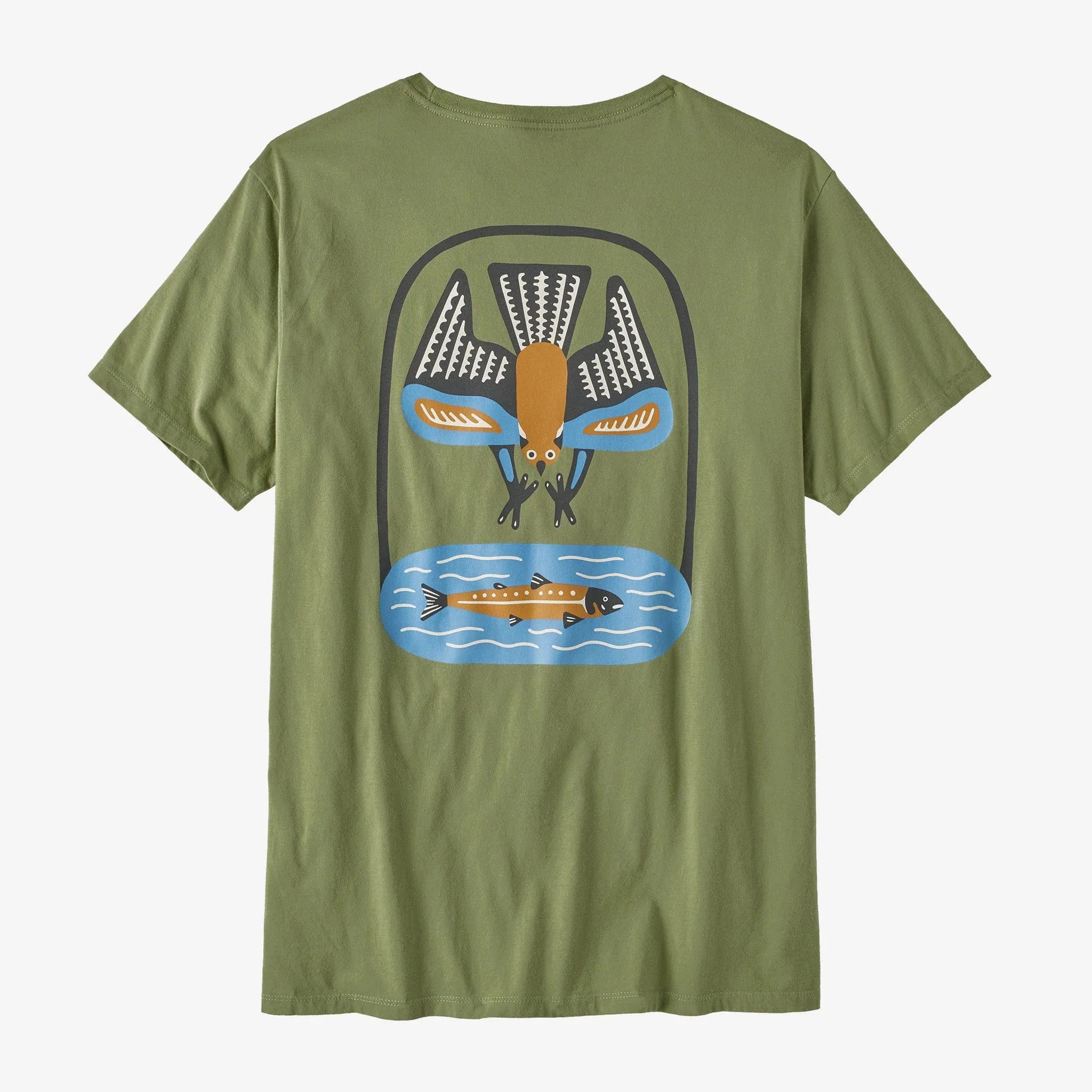 Patagonia Dive & Dine Organic SS Tee - Buckhorn Green