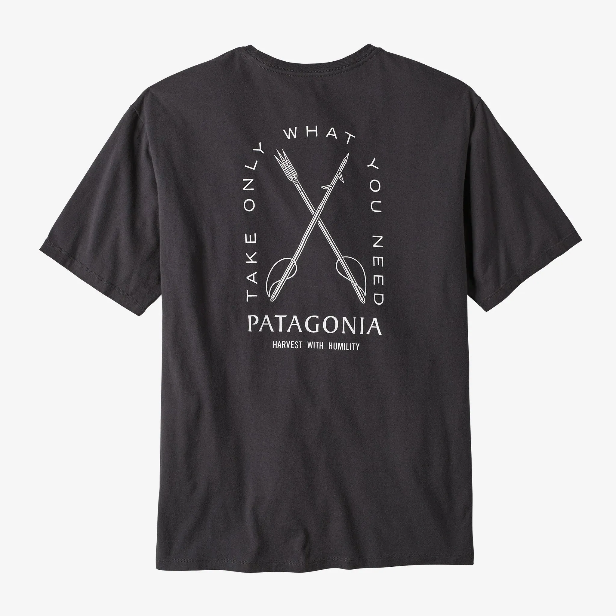 Patagonia Mens CTA Organic SS Tee - Humble Harvest:Ink Black