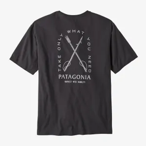 Patagonia Mens CTA Organic SS Tee - Humble Harvest:Ink Black