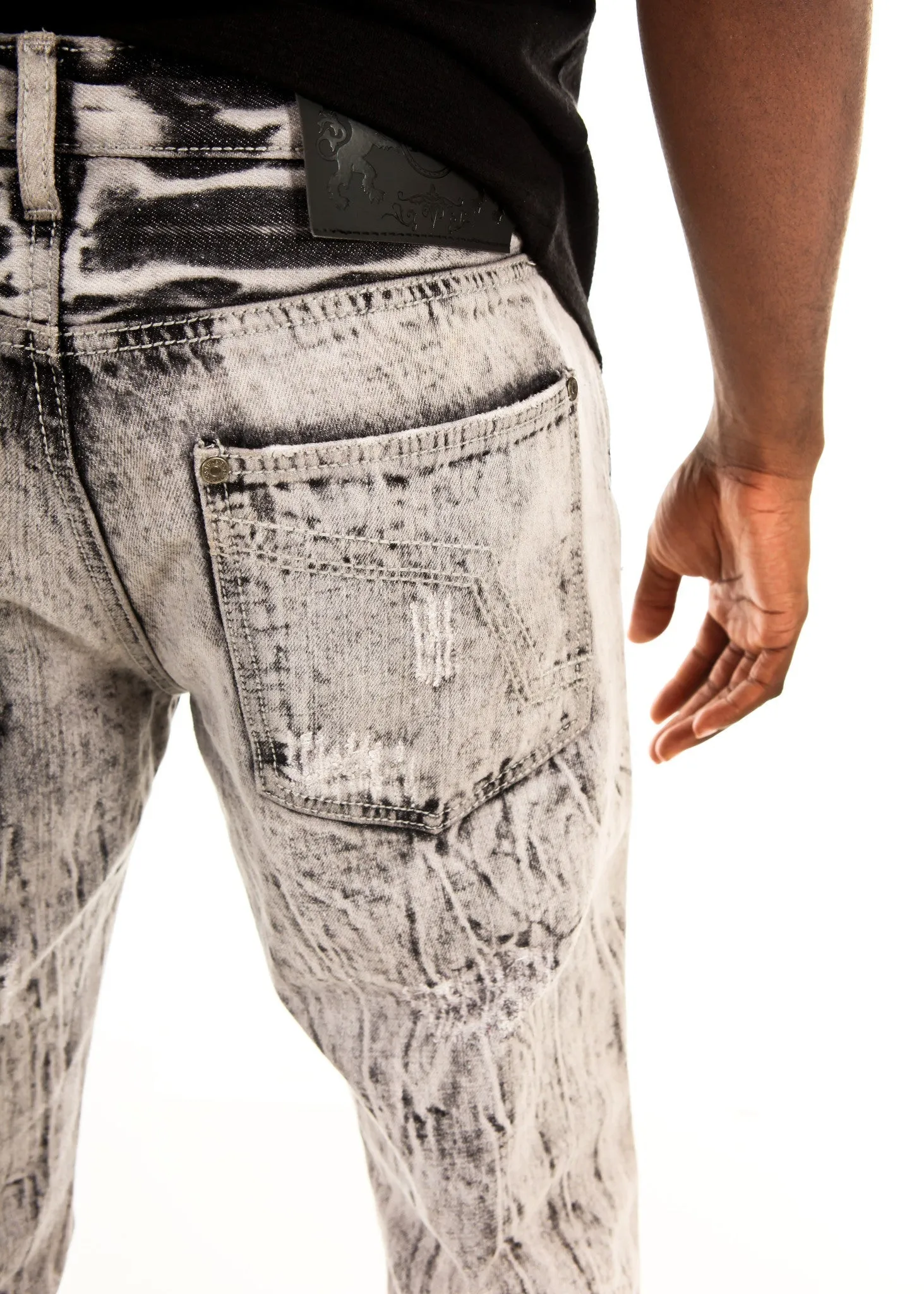 Patched Ripped Jeans