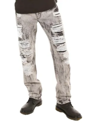 Patched Ripped Jeans