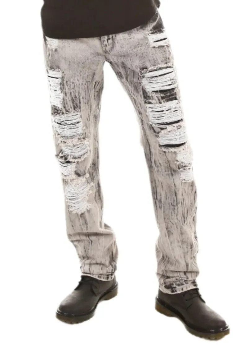 Patched Ripped Jeans