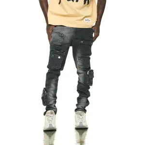 PHEELINGS LUCID DREAMS CARGO SKINNY DENIM (FADED BLACK)