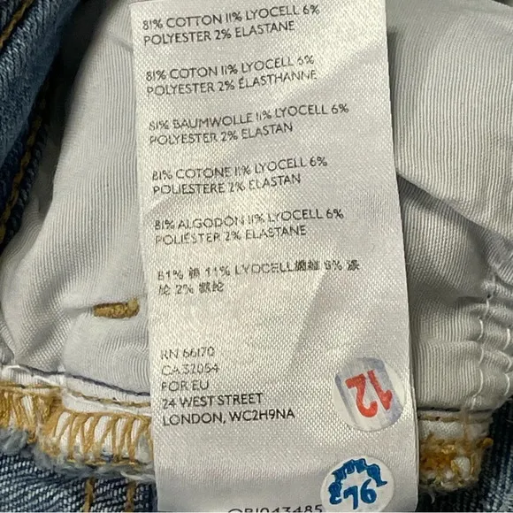 PILCRO AND THE LETTERPRESS ANTHROPOLOGIE NWOT High‎ Rise Ankle Zip Skinny Jeans