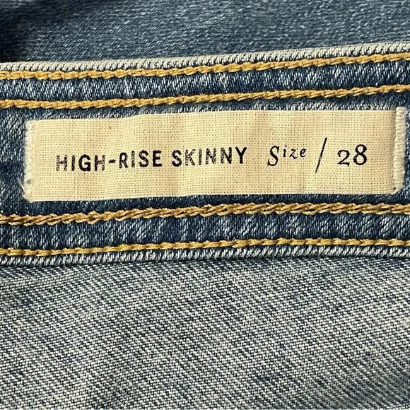 PILCRO AND THE LETTERPRESS ANTHROPOLOGIE NWOT High‎ Rise Ankle Zip Skinny Jeans
