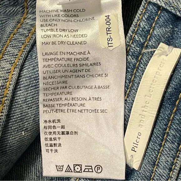 PILCRO AND THE LETTERPRESS ANTHROPOLOGIE NWOT High‎ Rise Ankle Zip Skinny Jeans