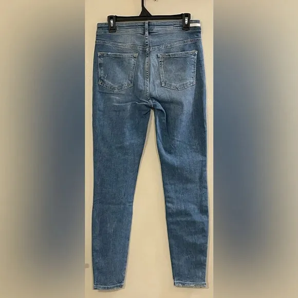 PILCRO AND THE LETTERPRESS ANTHROPOLOGIE NWOT High‎ Rise Ankle Zip Skinny Jeans