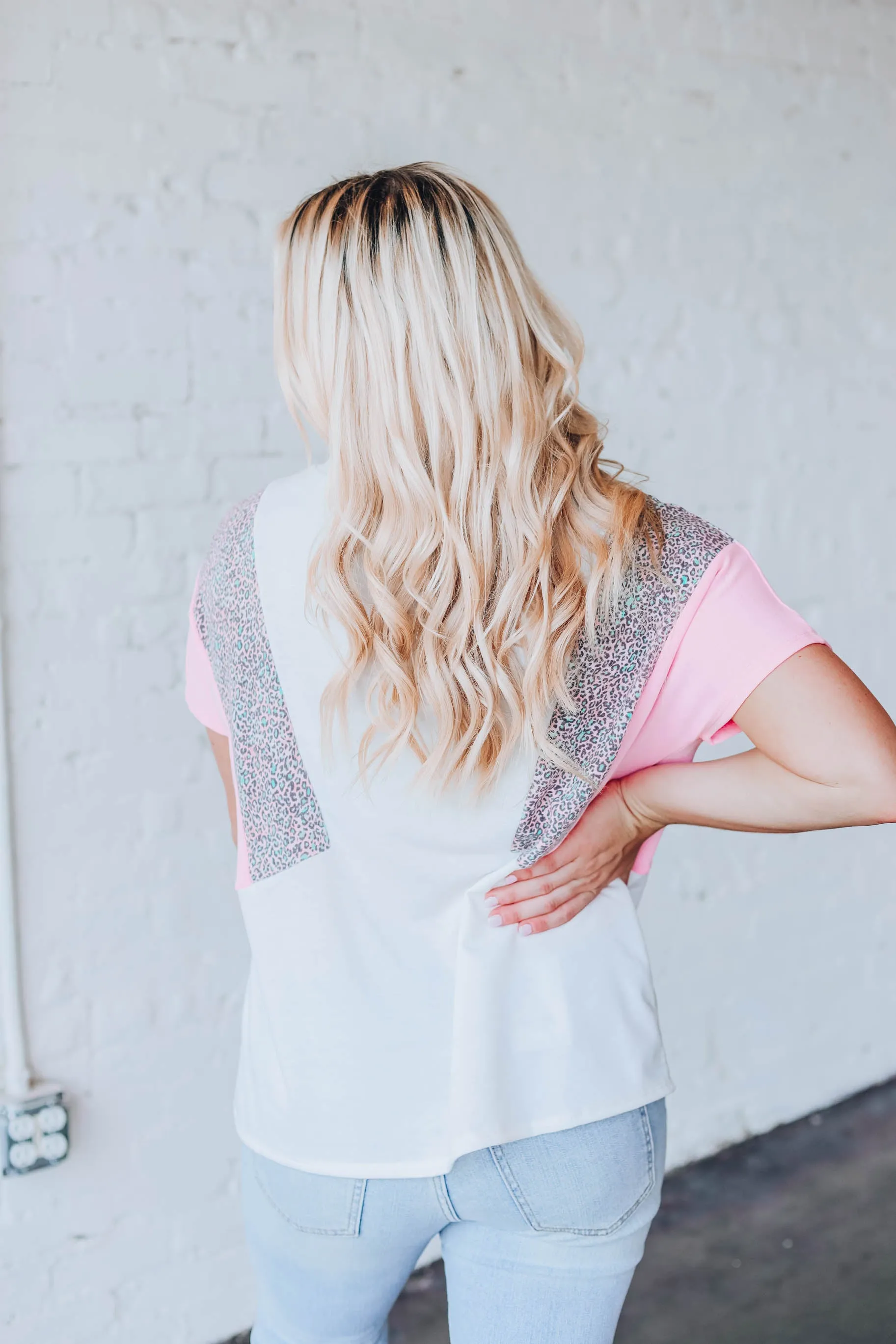 Pink Different Cheetah Top
