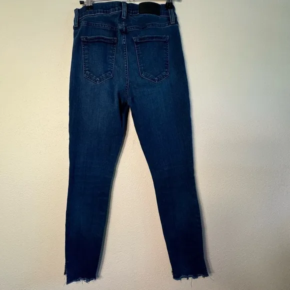 Pistola High Waisted Raw Hem Skinny Jeans