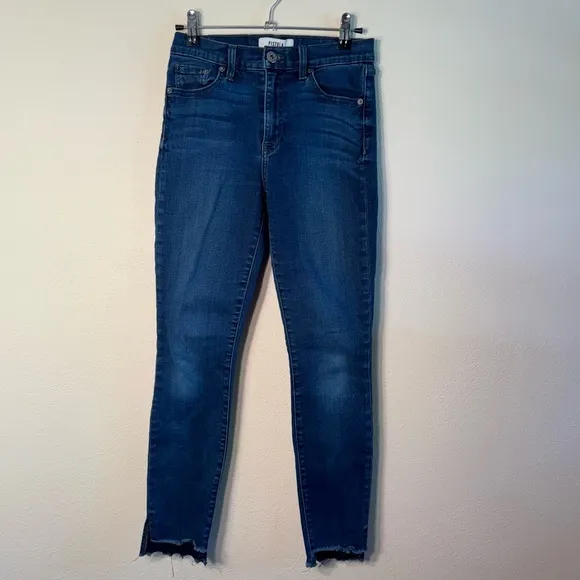 Pistola High Waisted Raw Hem Skinny Jeans