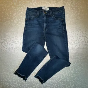 Pistola High Waisted Raw Hem Skinny Jeans