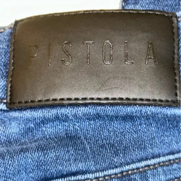 Pistola High Waisted Raw Hem Skinny Jeans