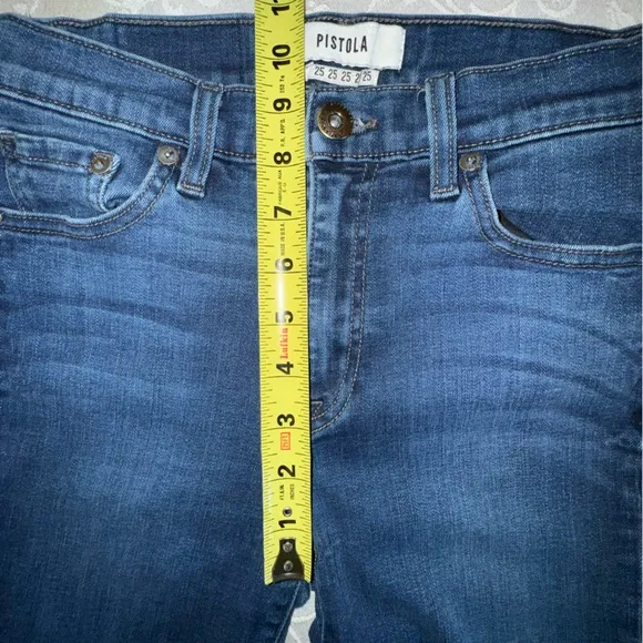 Pistola High Waisted Raw Hem Skinny Jeans