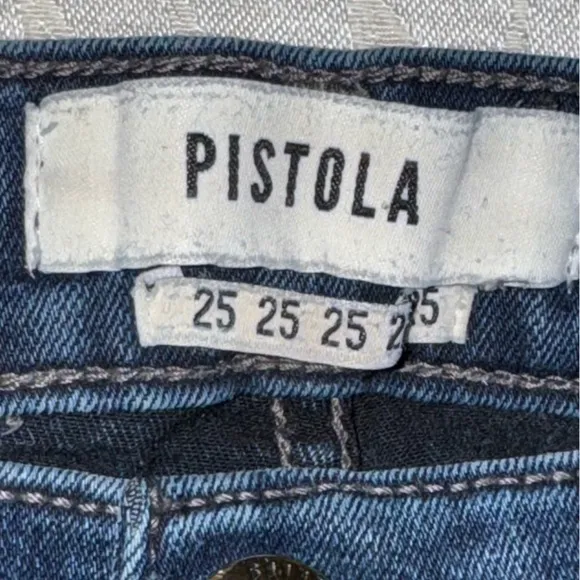 Pistola High Waisted Raw Hem Skinny Jeans