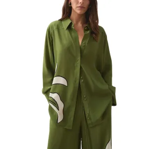 Planetary Silk Oversized Shirt