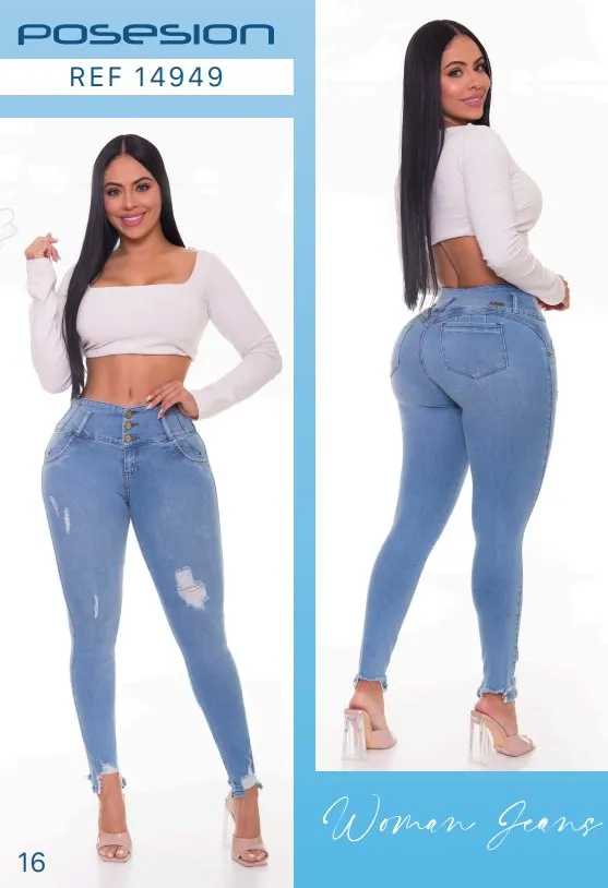 Posesion 14949 100% Authentic Colombian Push Up Jeans