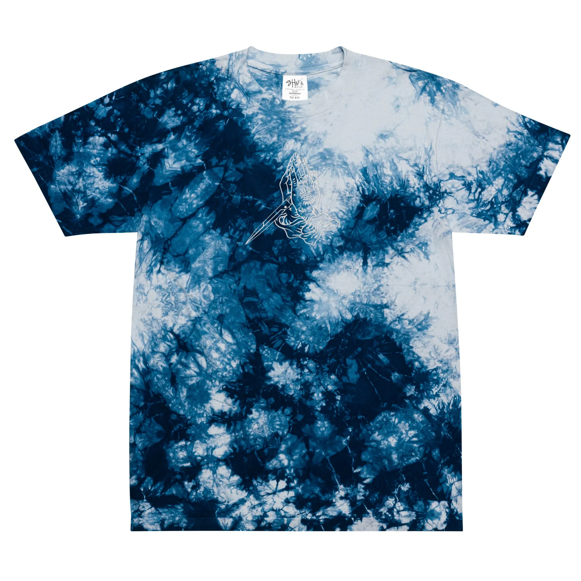 Prayer Hands Oversized tie-dye t-shirt