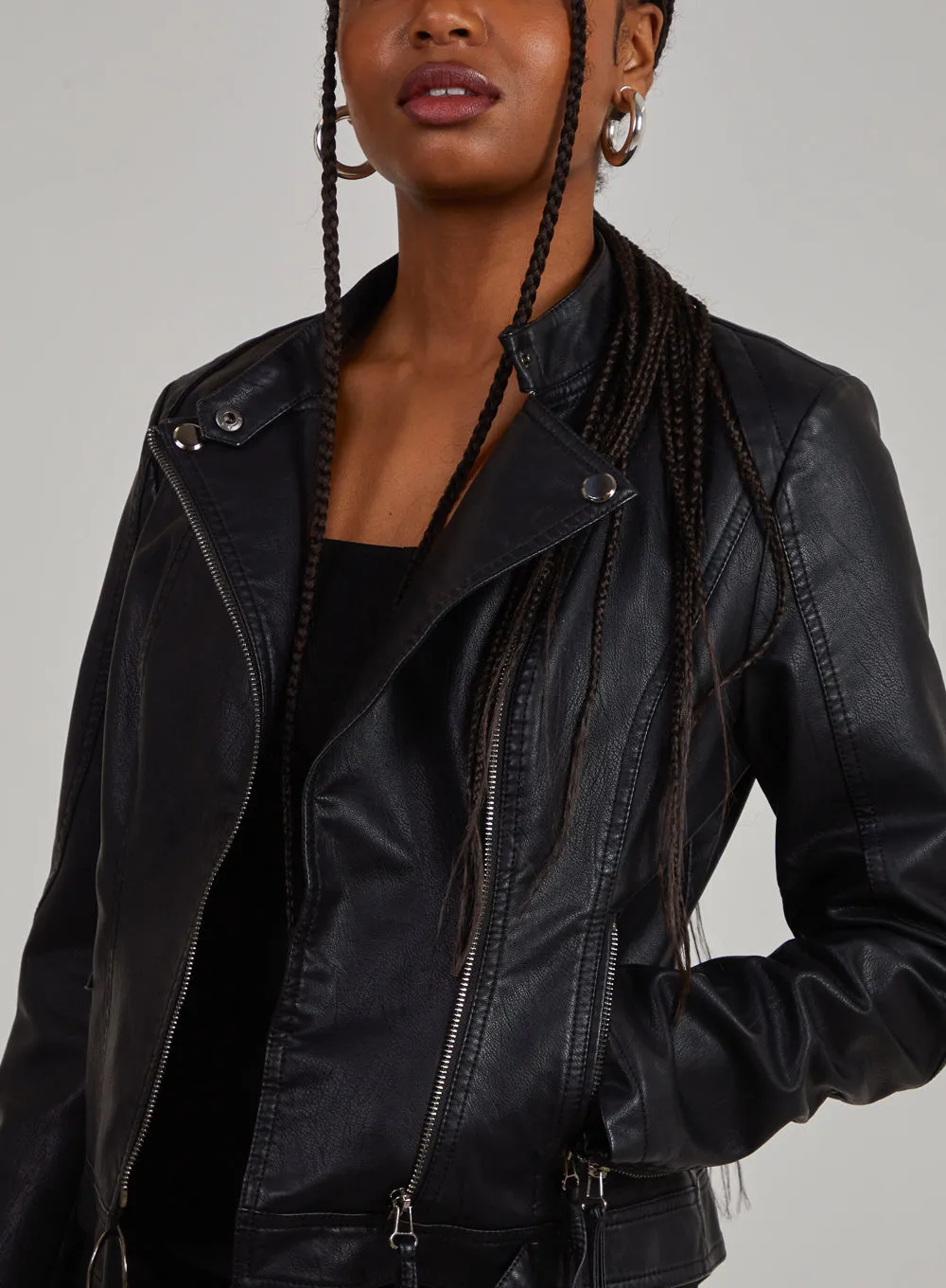 Pu Biker Jacket