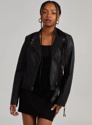 Pu Biker Jacket