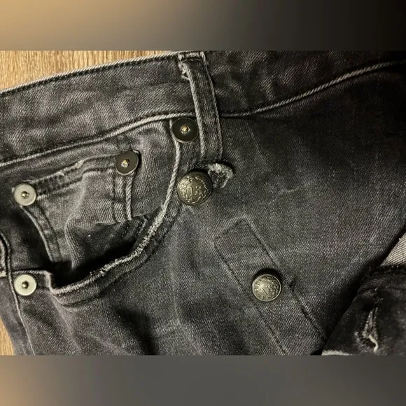 R13 size 27 crossover skinny jeans