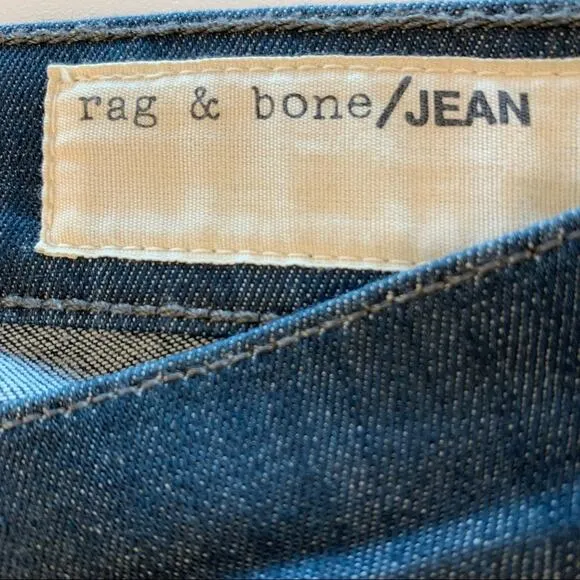 Rag &amp; Bone Alice Moto Zip Skinny Jeans Size 25