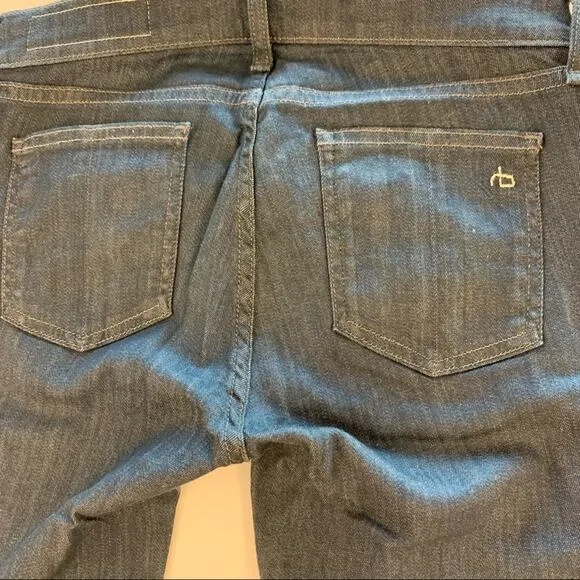 Rag &amp; Bone Alice Moto Zip Skinny Jeans Size 25