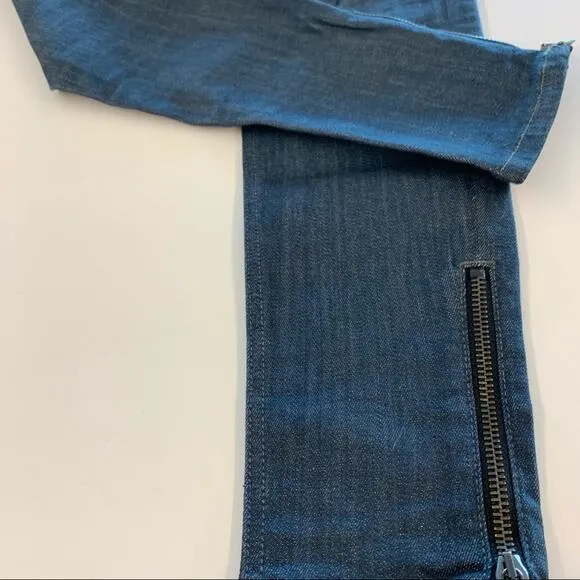 Rag &amp; Bone Alice Moto Zip Skinny Jeans Size 25