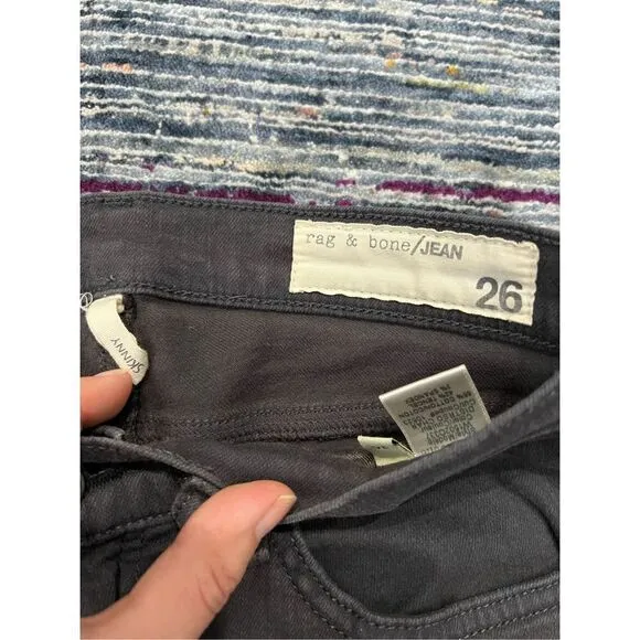 Rag &amp; Bone black skinny jeans size 26