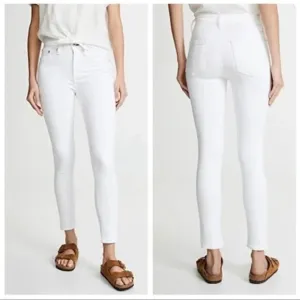 RAG &amp; BONE High Rise Ankle Skinny Jeans In White W15320337WHT