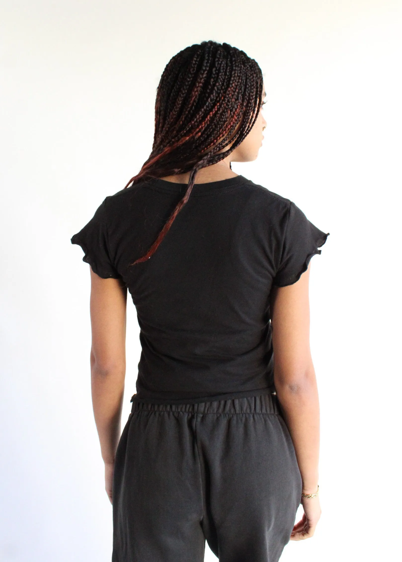RCYCLD Music Lettuce Edge Baby Tee
