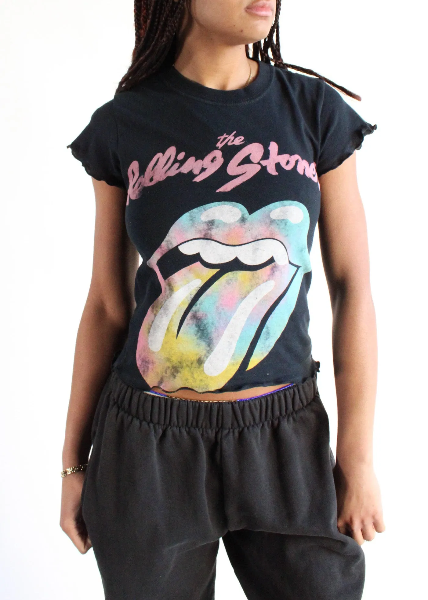 RCYCLD Music Lettuce Edge Baby Tee