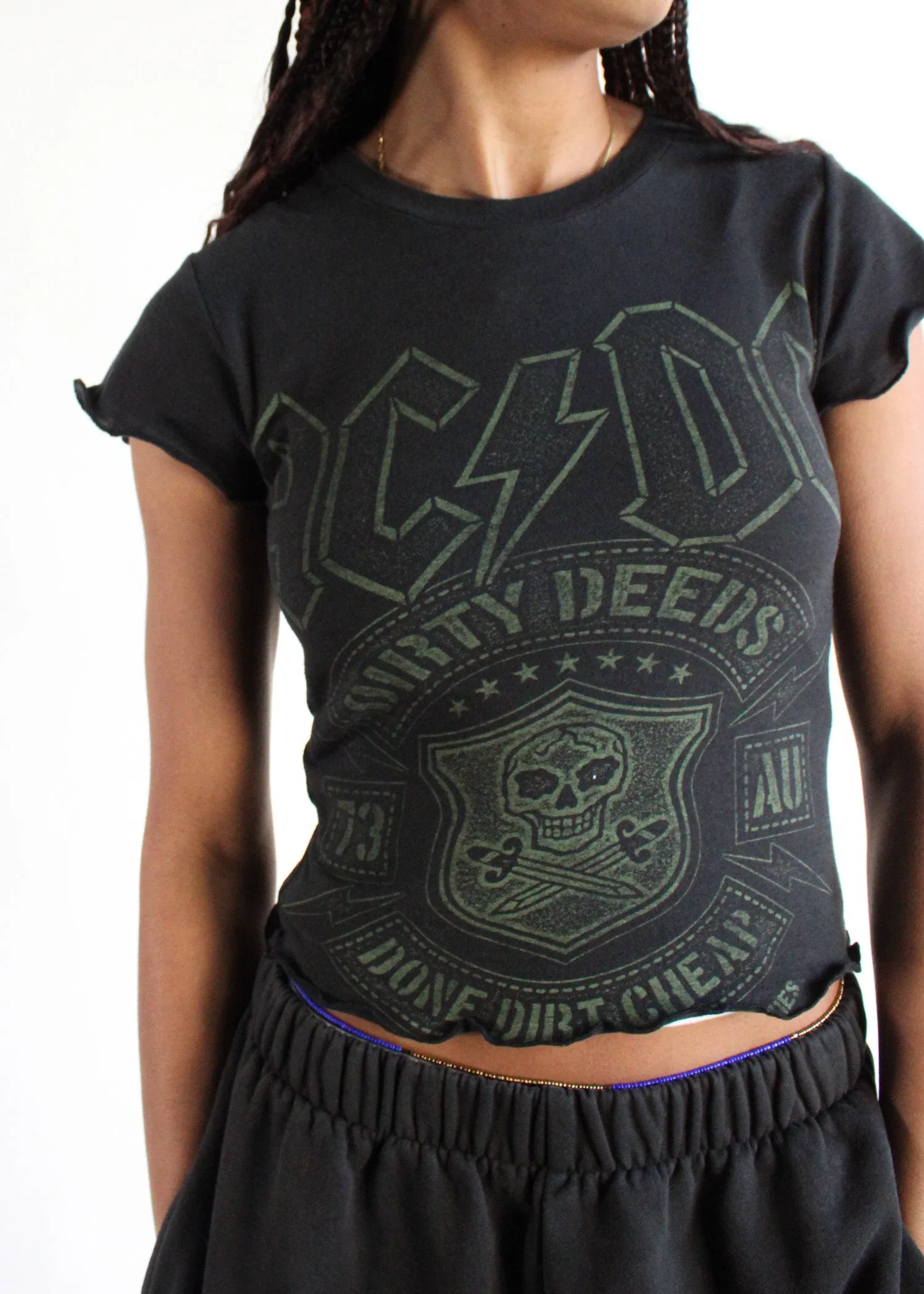 RCYCLD Music Lettuce Edge Baby Tee