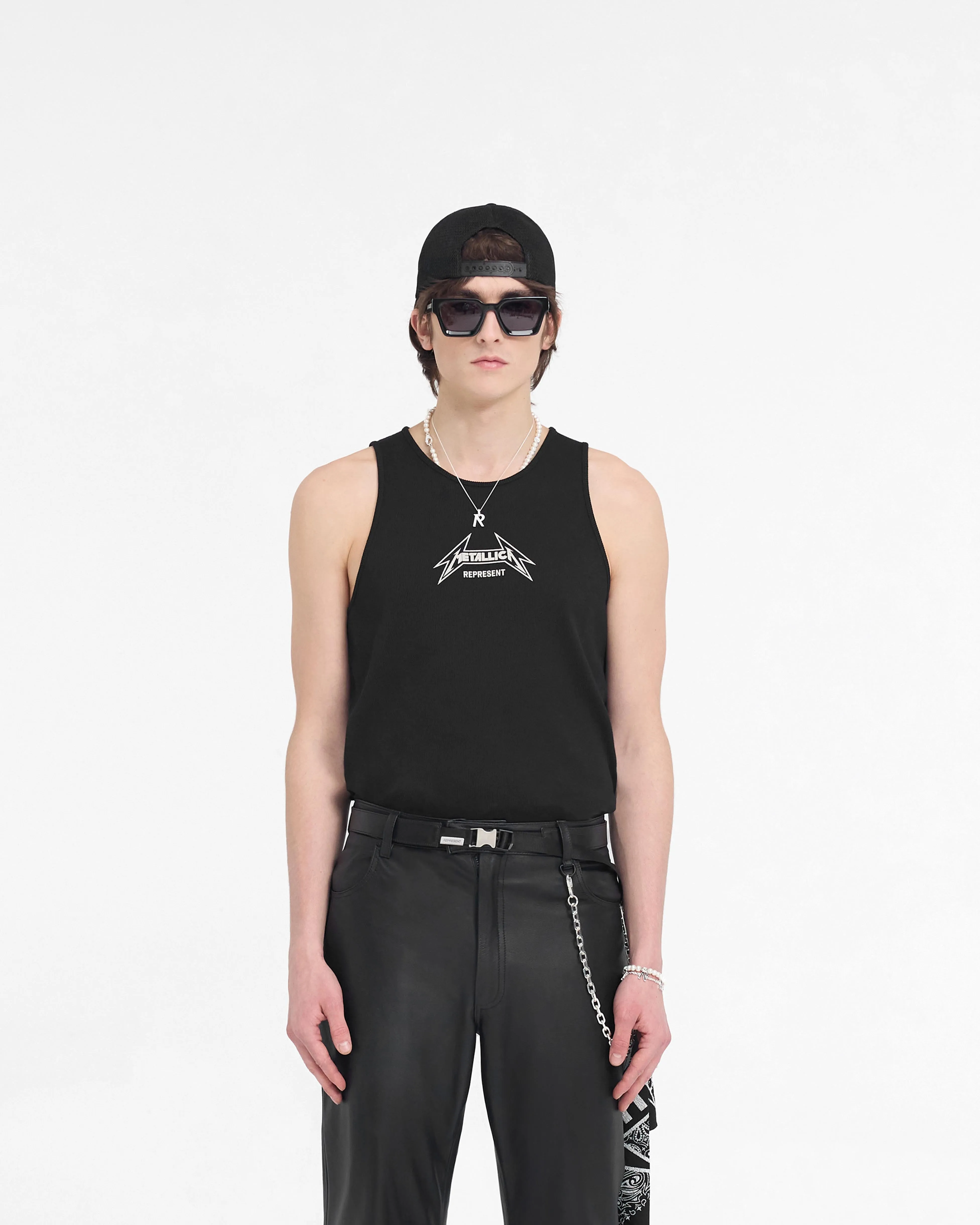 Represent X Metallica Local Crew Vest - Jet Black