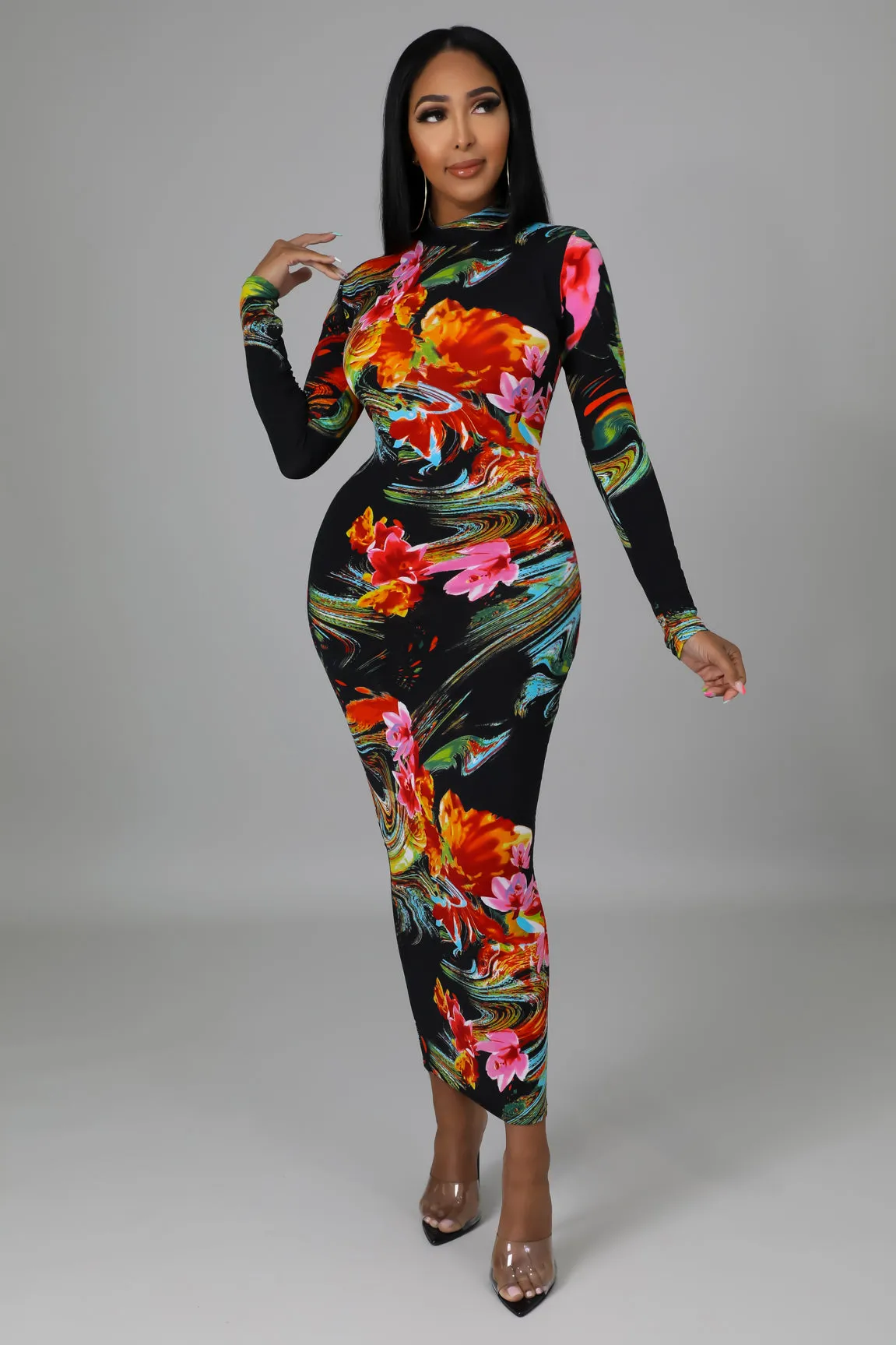Rhea Multi Print Dress