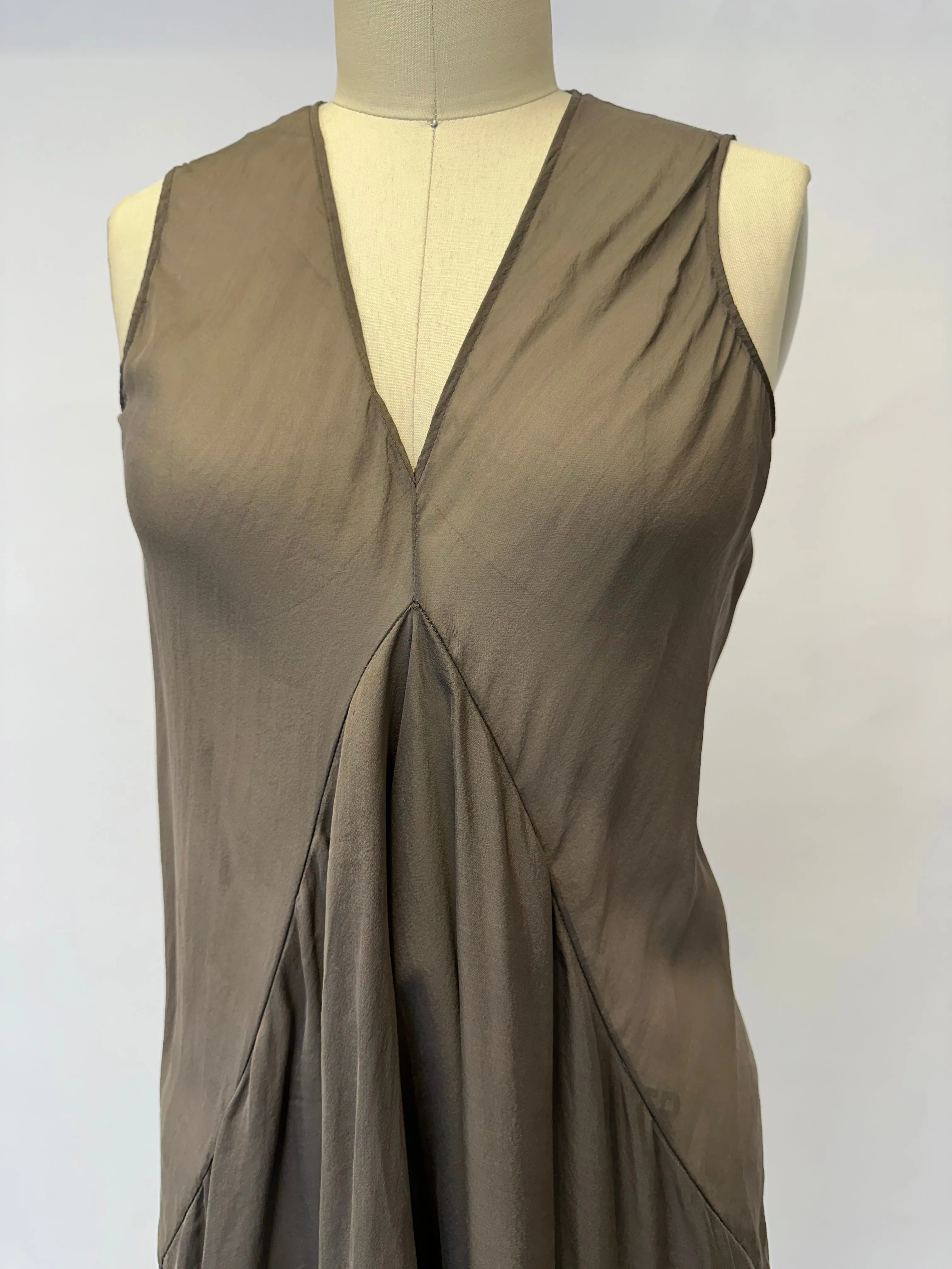 Rick Owens Silk Asymmetrical Tunic