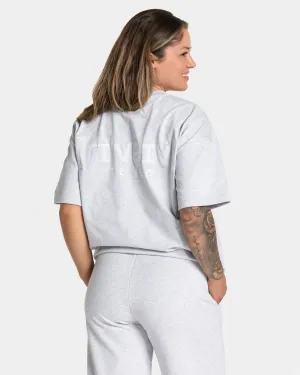 RI’VAIV Oversized T-Shirt Women "Hellgrau"
