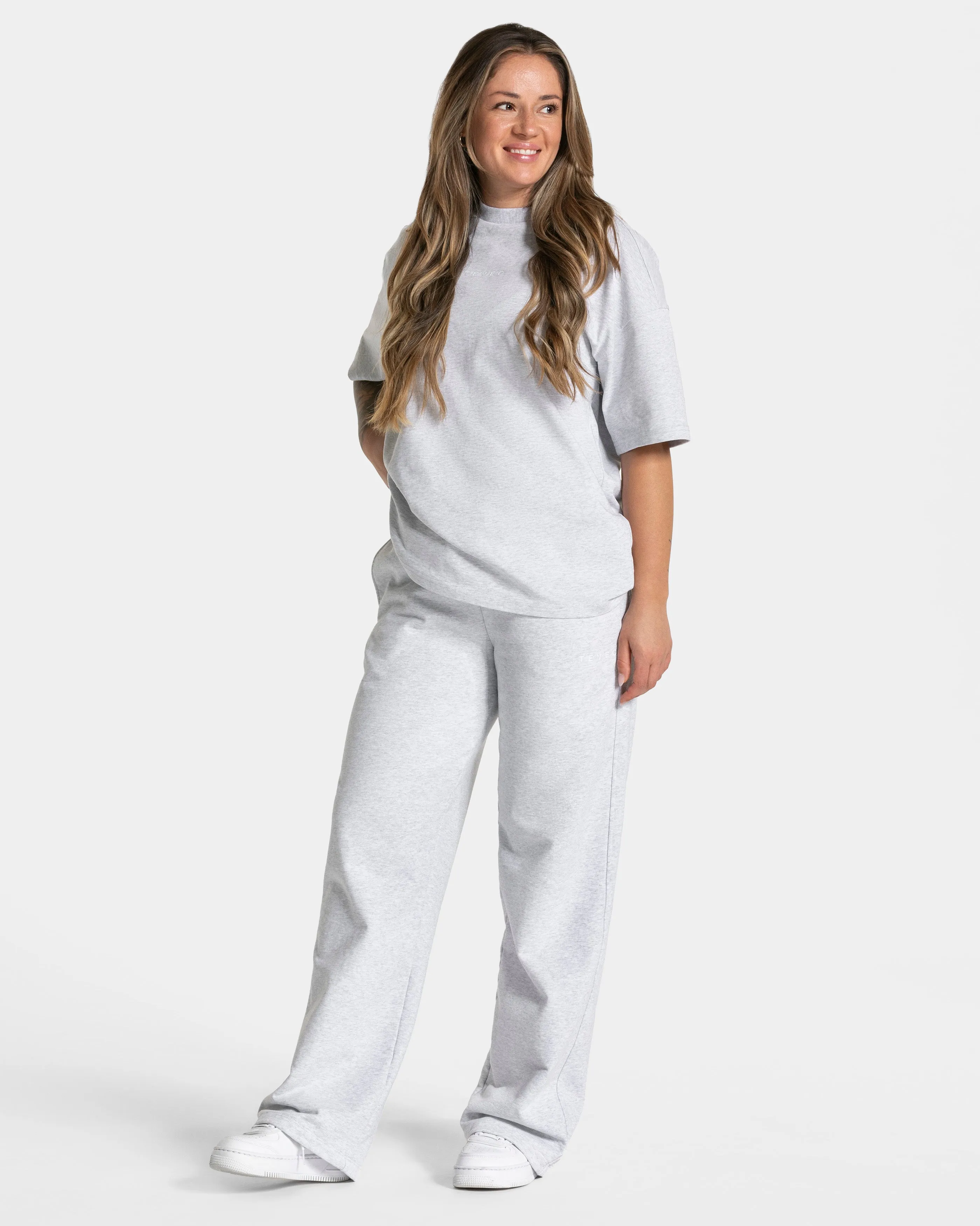 RI’VAIV Oversized T-Shirt Women "Hellgrau"