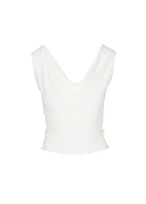 Riviera Cowl Neck Top │ Ivory